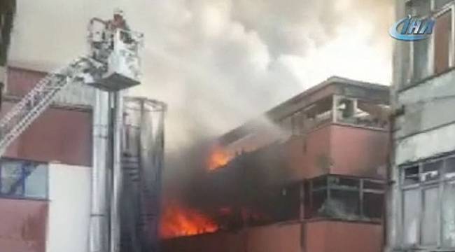İplik fabrikasında yangın çıktı!