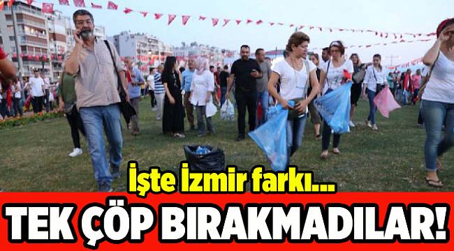 İşte İzmir farkı! Kendi çöplerini topladılar
