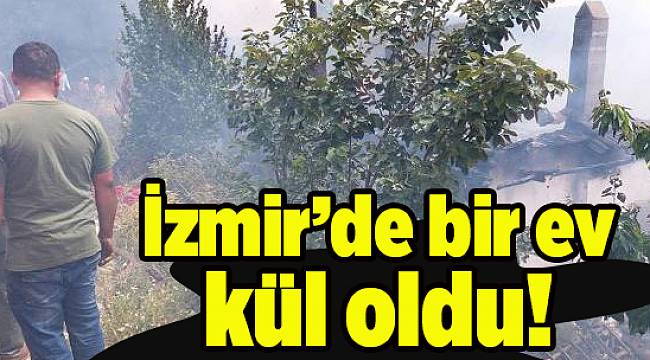 İzmir'de çıkan yangında evleri kül oldu