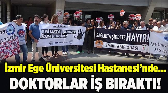 İzmir'de doktorlardan iş bırakma eylemi