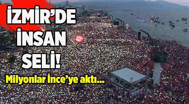 İzmir'de tarihi miting