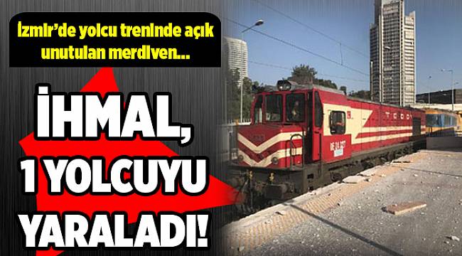 İzmir'de yolcu treni korkuttu