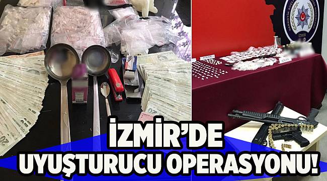 İzmir merkezli uyuşturucu operasyonu: 18 gözaltı