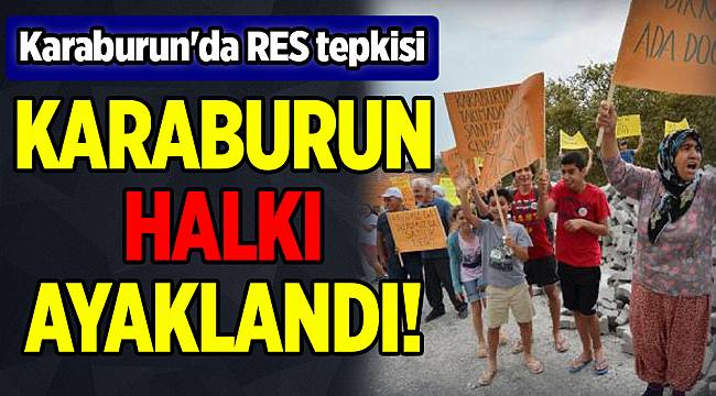 Karaburun'da RES tepkisi
