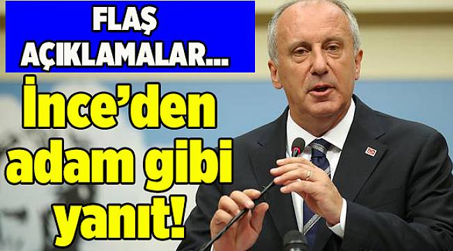 Muharrem İnce'den flaş açıklamalar CHP'ye aday mı sorusuna yanıt
