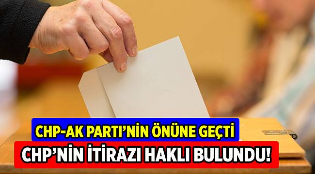 Ödemiş&#039;te seçime itiraz eden CHP AK Parti&#039;nin önüne geçti