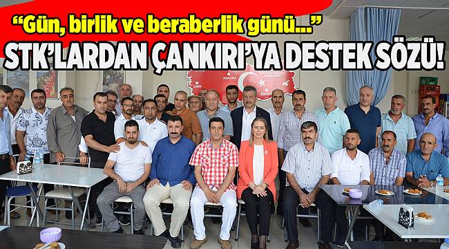 STK'LARDAN TAM DESTEK SÖZÜ