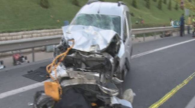 Ümraniye TEM Otoyolu'nda kaza