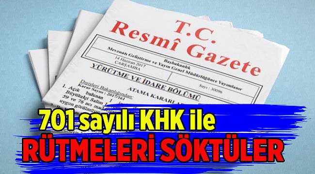 701 sayılı KHK ile rütbesi sökülenler! İşte tam liste