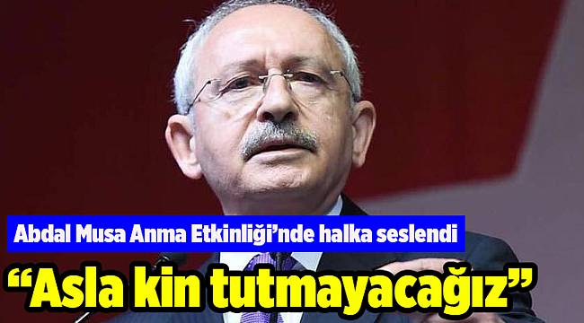 Abdal Musa Anma Etkinliği’nde halka seslendi