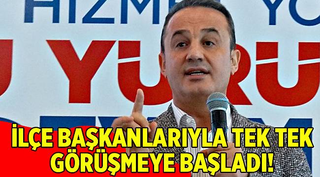 AK Parti İl Başkanı Şengül, ilçe başkanlarıyla tek tek görüşmeye başladı