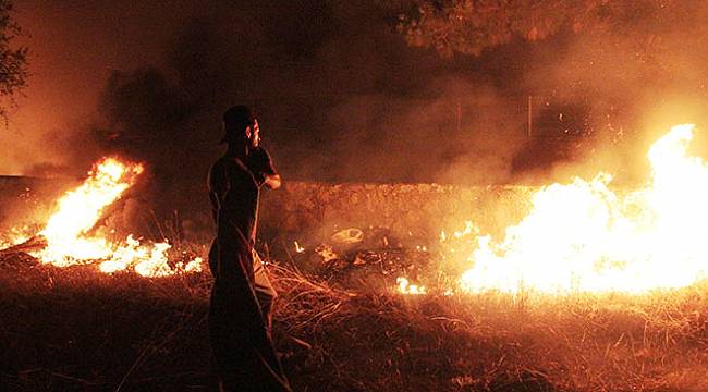 Bodrum’da alevli gece mahalle sakinleri korku dolu anlar yaşadı