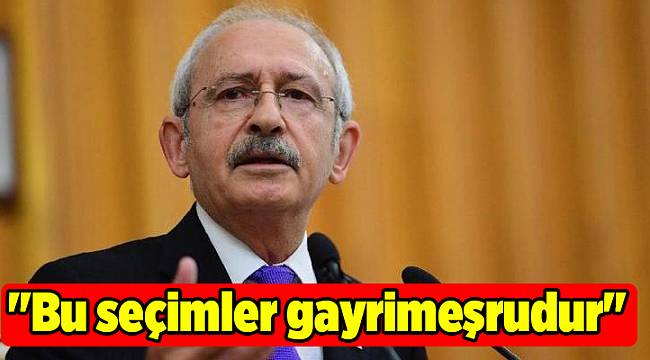 &quot;Bu seçimler gayrimeşrudur&quot;