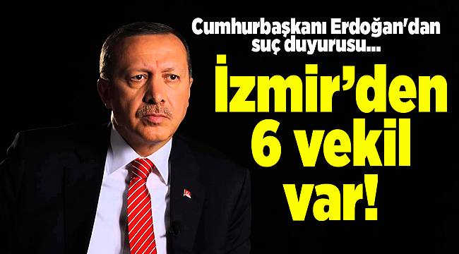 Cumhurbaşkanı Erdoğan'dan suç duyurusu...