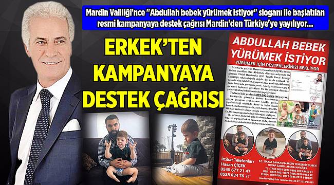 ERKEK'TEN KAMPANYAYA DESTEK ÇAĞRISI