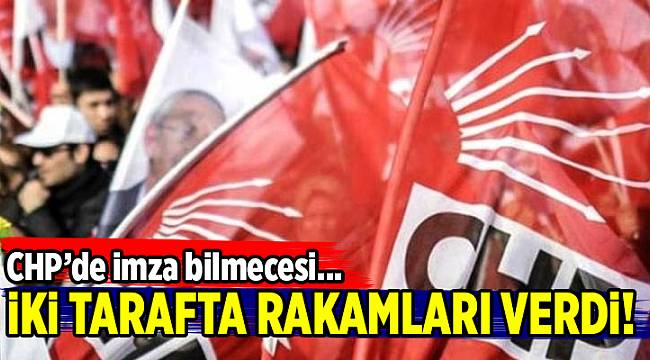 Genel Merkez ve muhalifler o rakamları verdi!