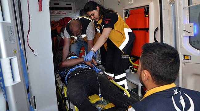 İşçi taşıyan kamyon kaza yaptı: 18 yaralı