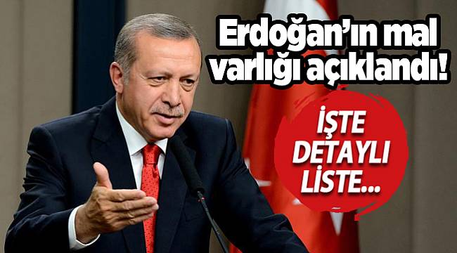 İşte Cumhurbaşkanı Erdoğan'ın malvarlığı listesi! Kime borcu var?