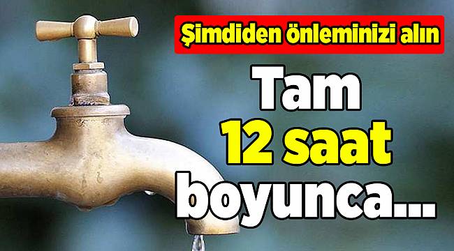 İzmir'de su kesintisi