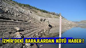 İzmir'in Gördes ve Kutlu Aktaş Barajları alarm veriyor