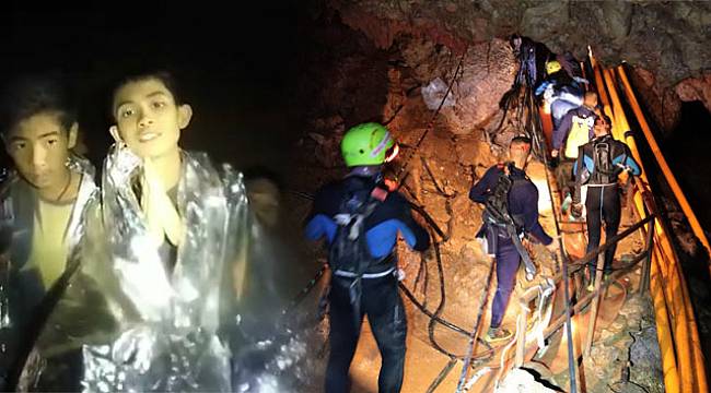 Mağarada mahsur kalan çocuklardan 6'sı kurtarıldı