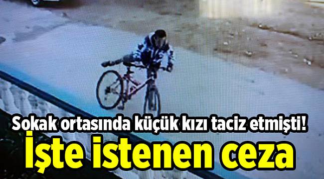 Sokak ortasında küçük kızı taciz etmişti! İşte istenen ceza