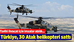 Türkiye, 30 Atak helikopteri sattı