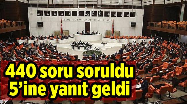 440 soru soruldu 5’ine yanıt geldi