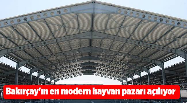 Bakırçay'ın en modern hayvan pazarı açılıyor