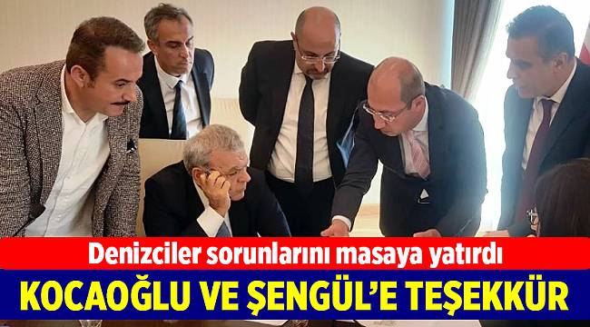 Denizcilerden Kocaoğlu ve Şengül'e teşekkür