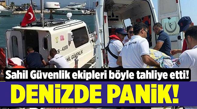 Denizde panik!