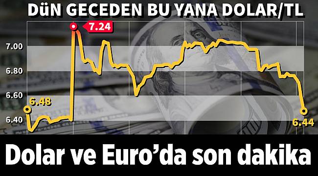 Dolar ve Euro’da son dakika