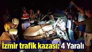 İzmir trafik kazası: 4 Yaralı 