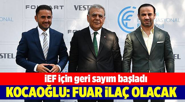 Kocaoğlu: Kriz ortamını aşabilmek için İEF’in ilaç olacağını düşünüyorum