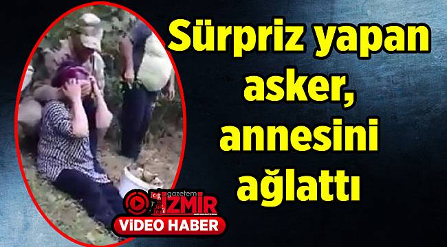 Ordulu askerden fındık bahçesinde annesini ağlatan sürpriz!