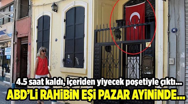 Rahip Brunson'un eşi ayine gitti; Kapıda dikkat çeken detay
