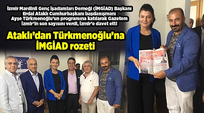 Ataklı’dan Türkmenoğlu’na İMGİAD rozeti