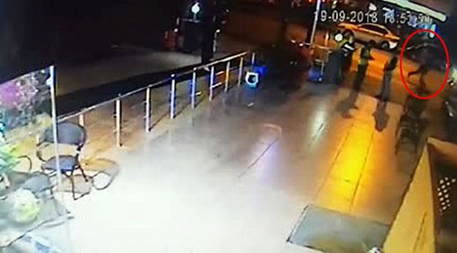 Azeri işadamı öldüren zanlının kaçma anı kamerada