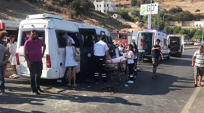 Bodrum'da feci kaza! Çok sayıda yaralı var