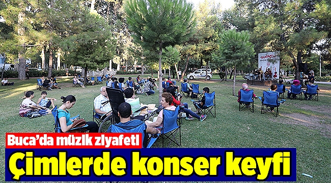 Çimlerde konser keyfi