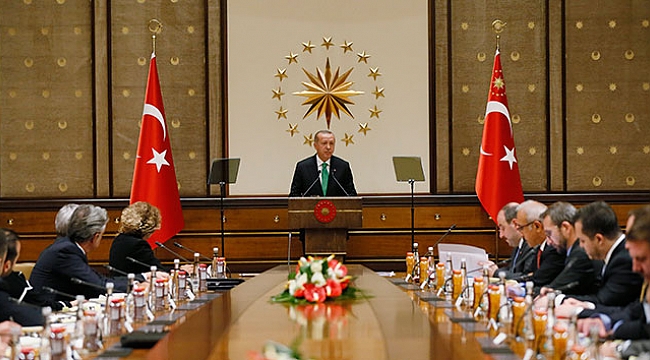 Cumhurbaşkanı Erdoğan, ABD'li şirketlerin Türkiye temsilcilerini kabul etti