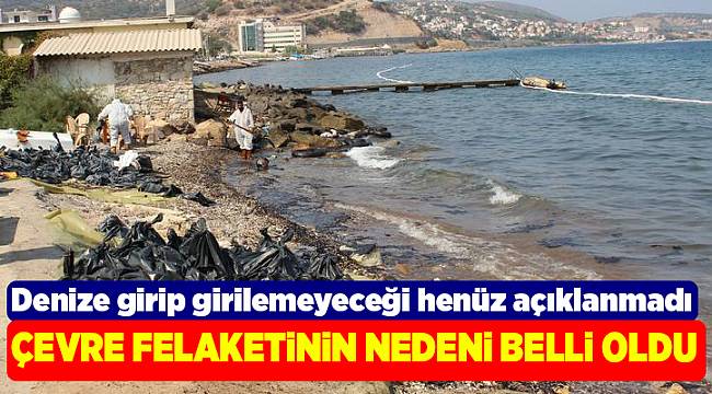 Foça’da deniz yüzeyini kaplayan maddenin fuel oil olduğu kesinleşti