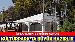 İzmir Kültürkpark'ta fuar hazırlığı