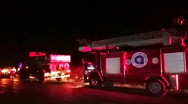 Kemer'de orman yangını...