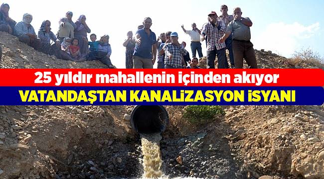Kiraz'ın Şemsiler Mahallesi'nde kanalizasyon isyanı