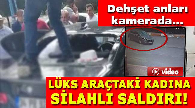 Lüks bir otomobile silahlı saldırı