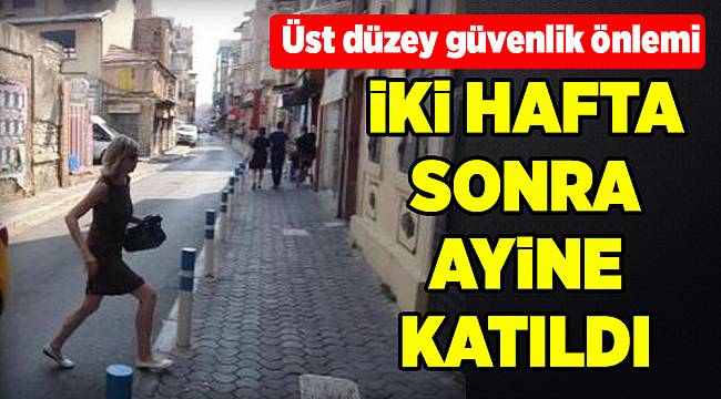 Rahip Brunson’un eşi iki hafta sonra ayine katıldı