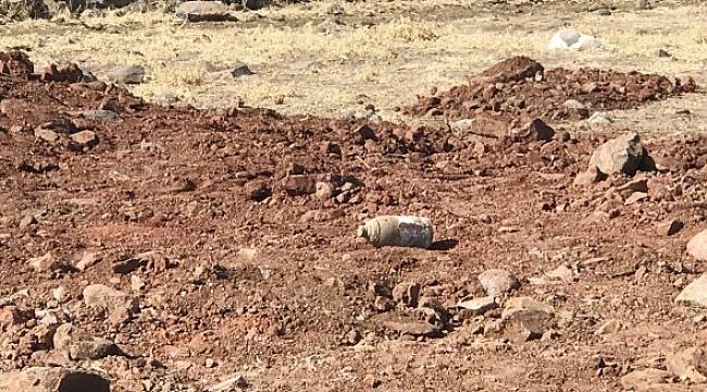 Temel kazısında patlamamış obüs mühimmatı bulundu