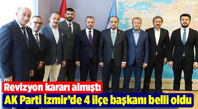 AK Parti İzmir’de 4 ilçe başkanı belli oldu