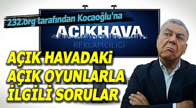 AZİZ BEY’E, AÇIK HAVADAKi AÇIK OYUNLARLA İLGİLİ SORULAR..